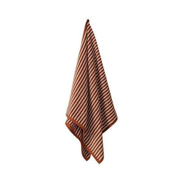 Konjako rudos spalvos/kreminės spalvos iš medvilnės vonios rankšluostis 70x140 cm Dixie – Jotex-image-2
