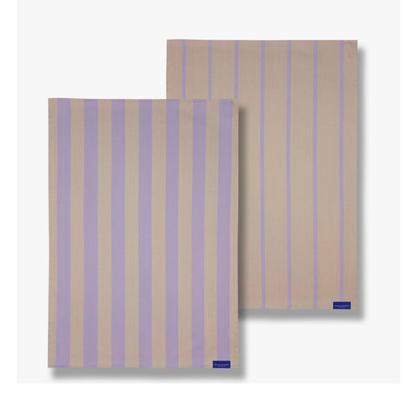 Iš medvilnės virtuvės rankšluosčiai 2 vnt. 50x70 cm Stripes – Mette Ditmer Denmark
