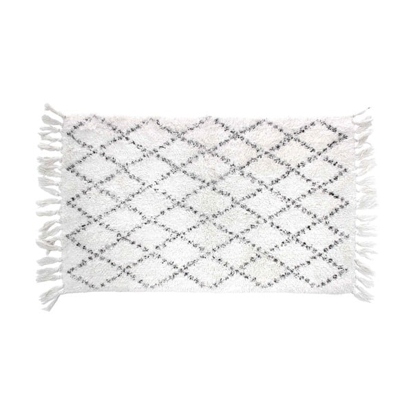Baltos spalvos vonios kilimėlis 50x80 cm Latika – douceur d'intérieur