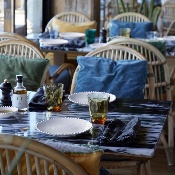 Baltos akmens masės desertinė lėkštė Costa Nova Pearl, ⌀ 22 cm-image-2