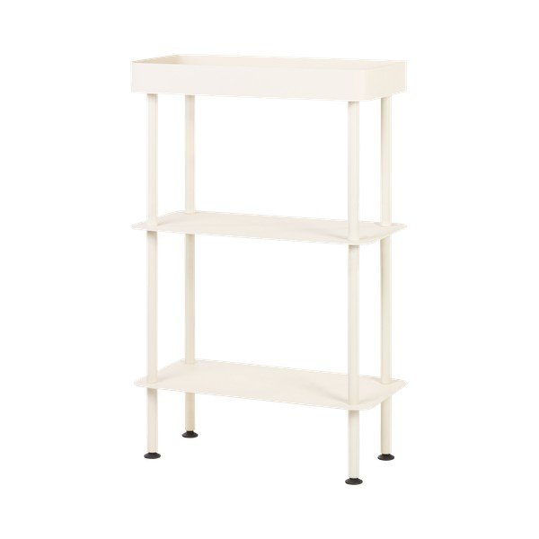 Smėlio spalvos iš metalo lentyna ant ratukų 60x97x30 cm Nolle – noo.ma-image-2