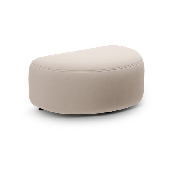 Smėlio spalvos taburetė iš velveto Kate – Micadoni 