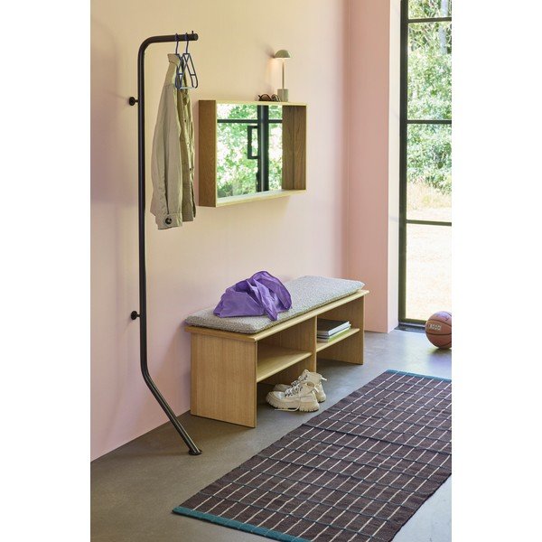 Rudos spalvos iš metalo palto stovas 36x182 cm Bend – Hübsch-image-1