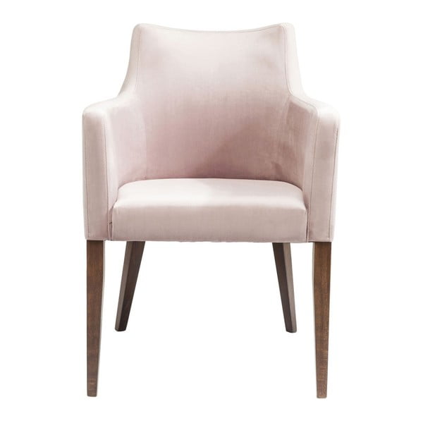 Šviesiai rožinis fotelis "Kare Design Mode