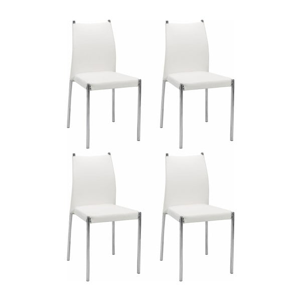 4 baltų kėdžių rinkinys "Støraa Zulu
