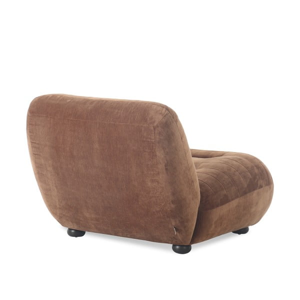 Rudos spalvos iš velveto krėslas Wyatt – Dutchbone-image-4