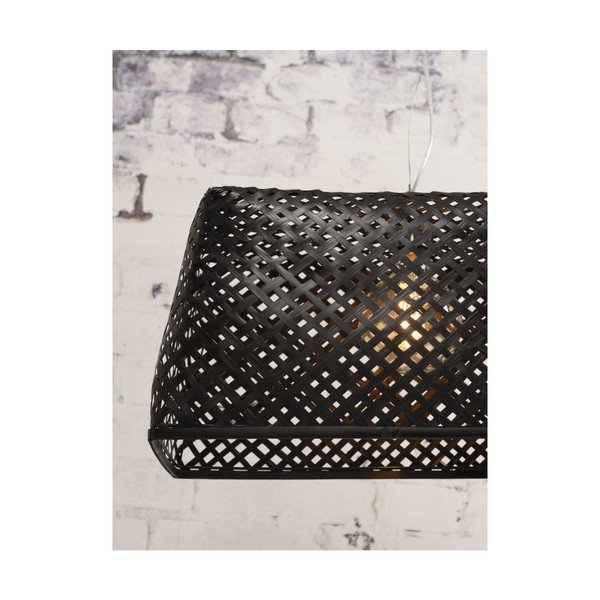 Juodas bambuko pakabinamas šviestuvas Good&Mojo Komodo-image-3