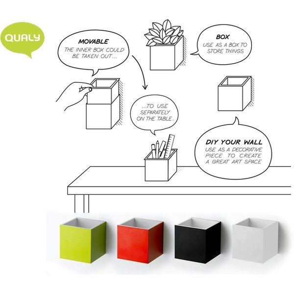 Sieninė dėžutė Pixel Box, raudona-image-4