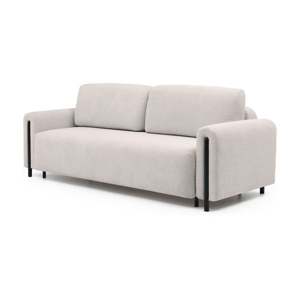 Smėlio spalvos iš boucle sulankstoma/su sandėliavimo vieta sofa 244 cm Arcadova – ELTAP-image-2