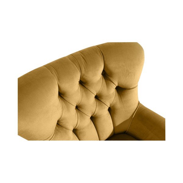 Geltonas "Max Winzer Brandon Suede" fotelis-image-2