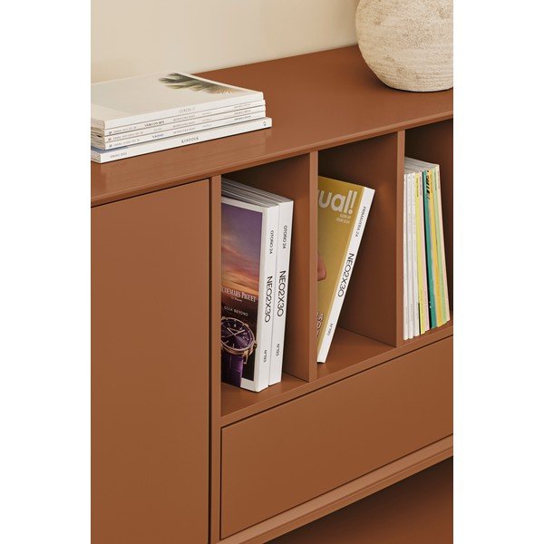 Šoninė spintelė juodos spalvos 220x98x45 cm Platt – Teulat-image-4