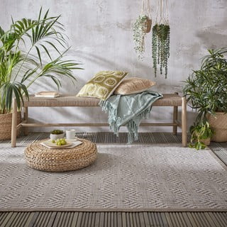 Smėlio spalvos lauko kilimas 290x200 cm Bellizi - Flair Rugs