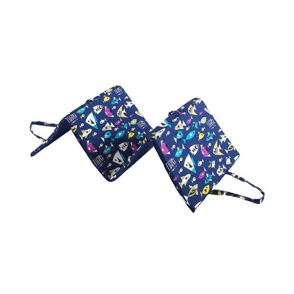 Mėlynos spalvos sodo kėdės paminkštinimas šezlongui 49x137 cm   Fishes – B.E.S.