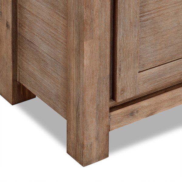 Akacijų medienos vitrina "Furnhouse Alaska-image-3