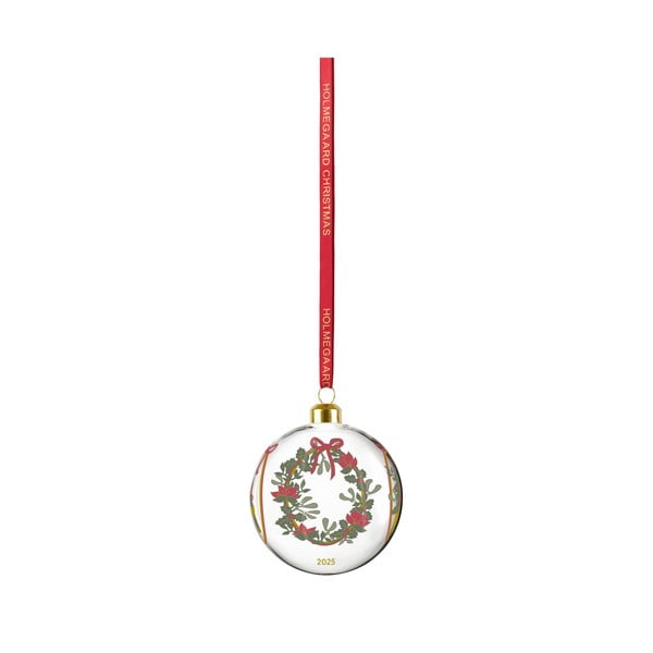 Iš stiklo pūsti Kalėdų eglutės žaisliukai ø 8 cm Annual Christmas Bauble 2025 – Holmegaard