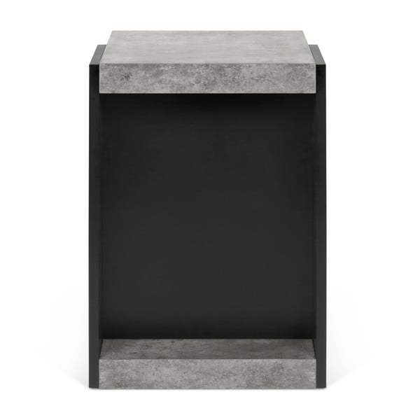 Juodas staliukas su betoninėmis detalėmis TemaHome Klaus