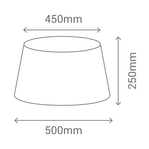 Šviestuvo gaubtas juodos spalvos ø 50 cm – SULION-image-3
