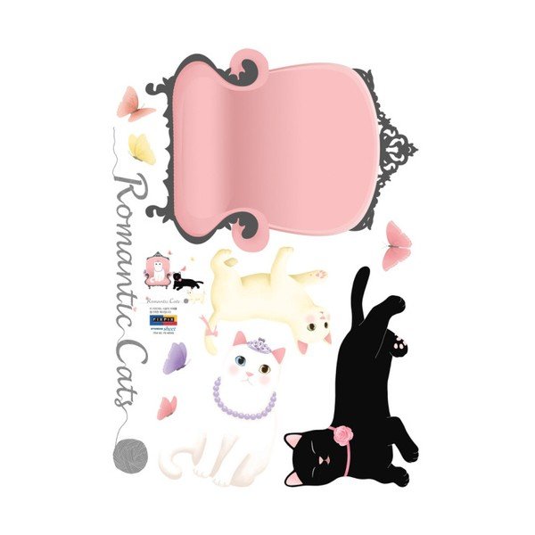 "Ambiance Romantic Cats" lipdukų rinkinys-image-1