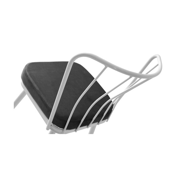 Valgomojo kėdės iš metalo baltos spalvos/juodos spalvos 2 vnt. Yildiz – Kalune Design-image-4