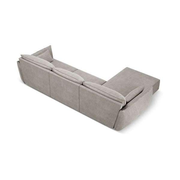Šviesiai pilka kampinė sofa (kairysis kampas) Vanda - Mazzini Sofas-image-3