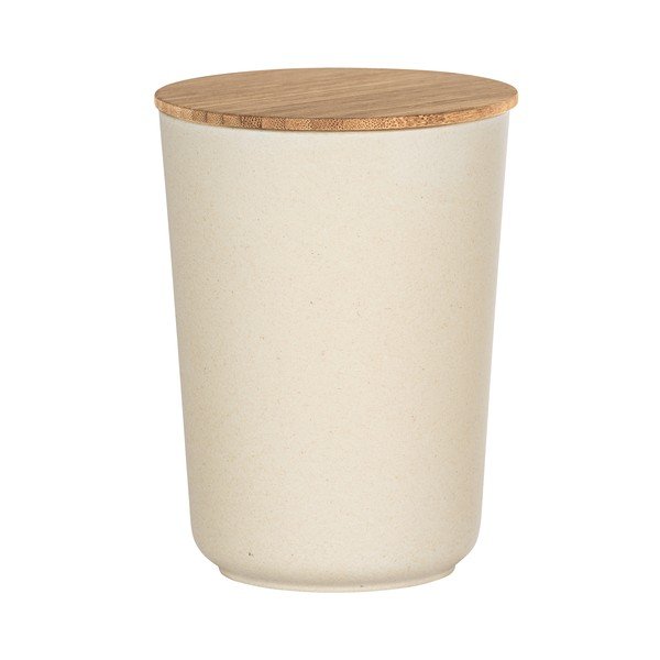 Smėlio spalvos daiktų laikymo dėžutė su bambukiniu dangteliu Wenko Bondy, 700 ml-image-2
