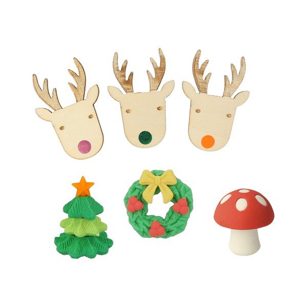 Kalėdiniai krekeriai 6 vnt. Reindeers in Jumpers – Meri Meri-image-2