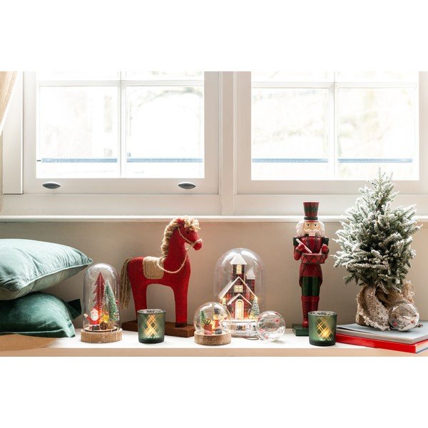 6 stiklinių kalėdinių papuošalų rinkinys J-Line Bauble, ø 8 cm-image-3