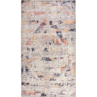 Baltos ir smėlio spalvos plaunamas kilimas 180x120 cm - Vitaus