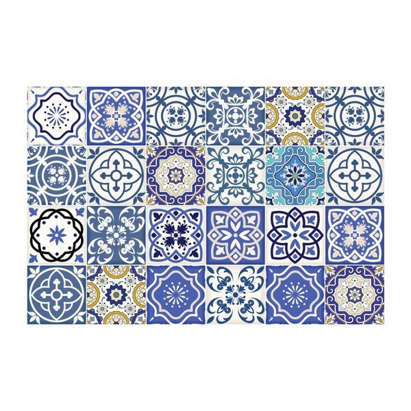 24 sieninių lipdukų rinkinys Ambiance Tiles Flamenco, 10 x 10 cm-image-2