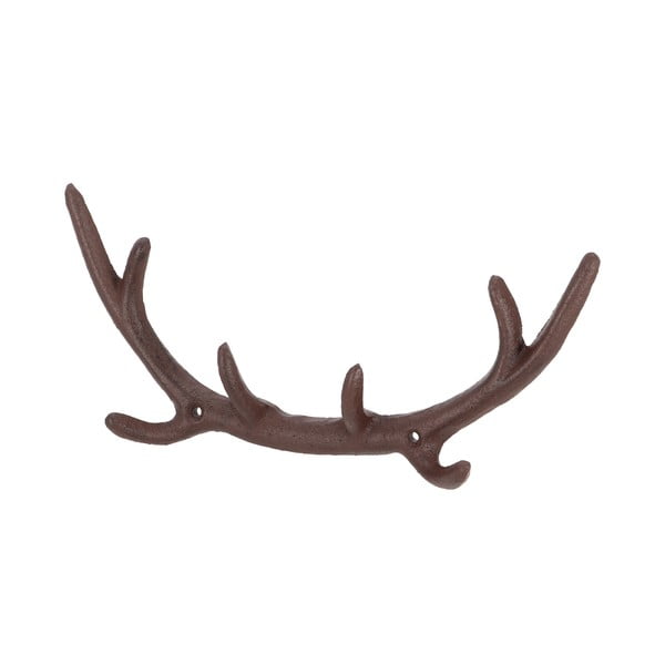Iš metalo sieninė lentyna rudos spalvos Antlers – Esschert Design-image-3