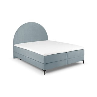 Šviesiai mėlyna lova su dėže 160x200 cm Sunrise - Cosmopolitan Design