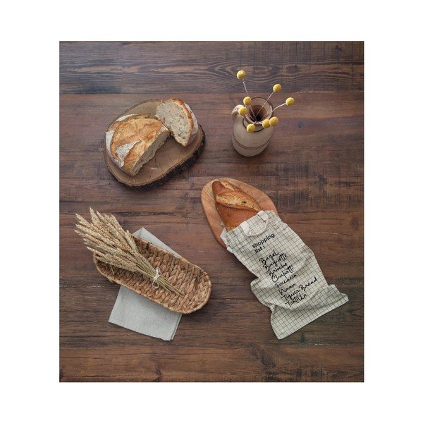 Lininis kepinių krepšelis Really Nice Things Shopping, aukštis 42 cm-image-1