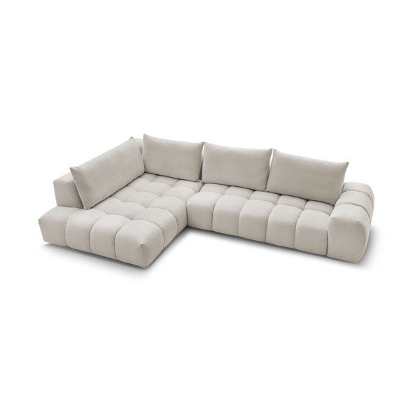 Kampinė sofa smėlio spalvos (su kairiuoju kampu) Everest – Bobochic Paris-image-3