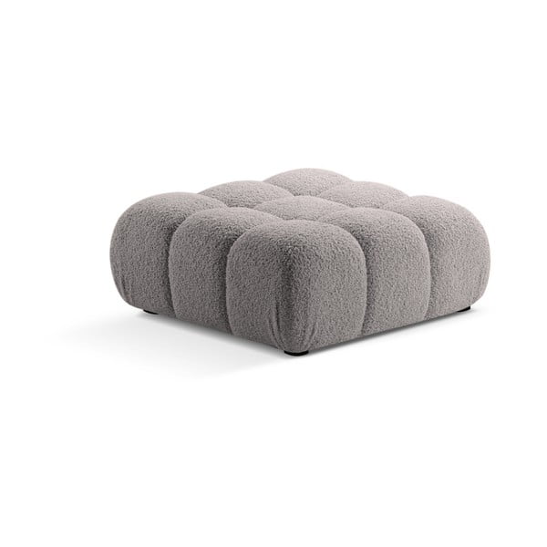 Iš boucle modulinė taburetė šviesiai pilkos spalvos Bellis – Micadoni Home-image-3