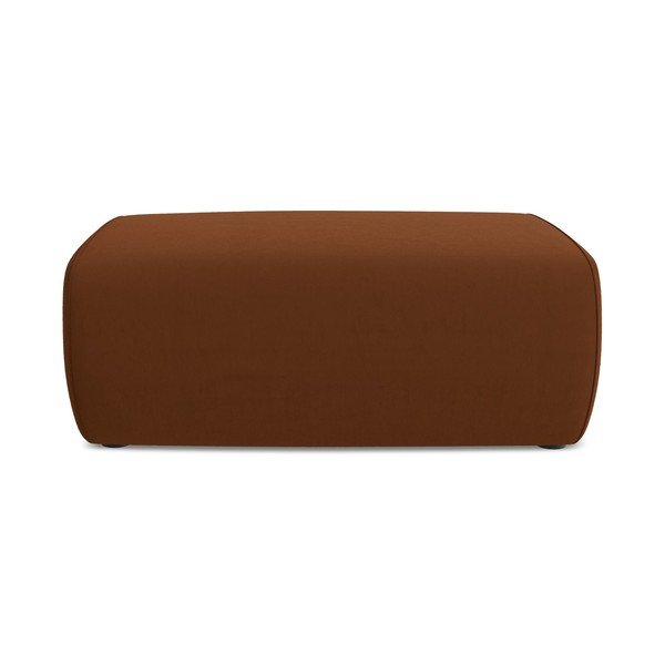 Terakotos spalvos iš velveto taburetė Kapua – Makamii