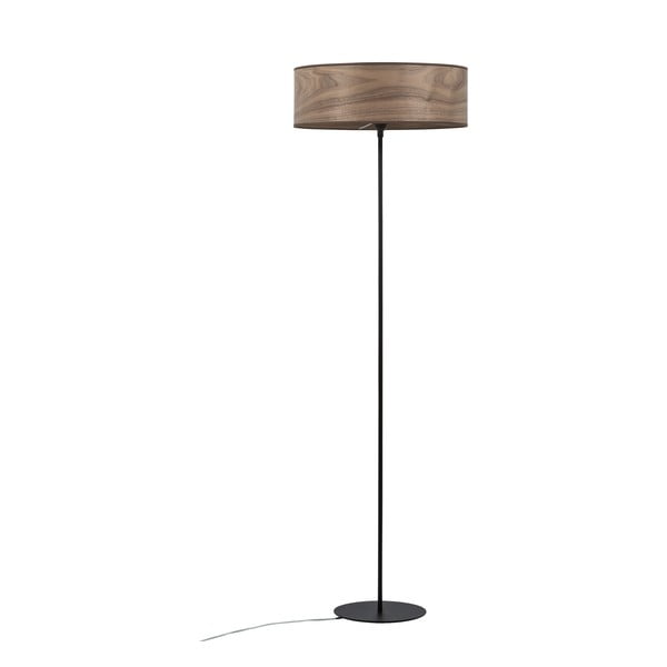 Grindų šviestuvas iš graikinio riešuto medienos Sotto Luce TSURI XL, ø 45 cm