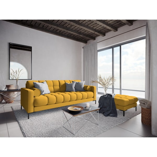 Geltonas suoliukas Cosmopolitan Design Bali, 60 cm-image-4