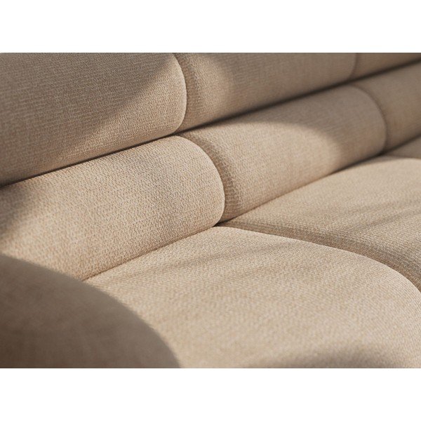 Smėlio spalvos sofa iš šenilinio audinio 220 cm Neo – Micadoni -image-3