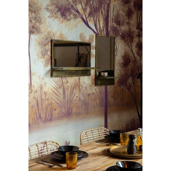 Sieninis veidrodis su lentyna 37x61 cm Feyza – White Label-image-4