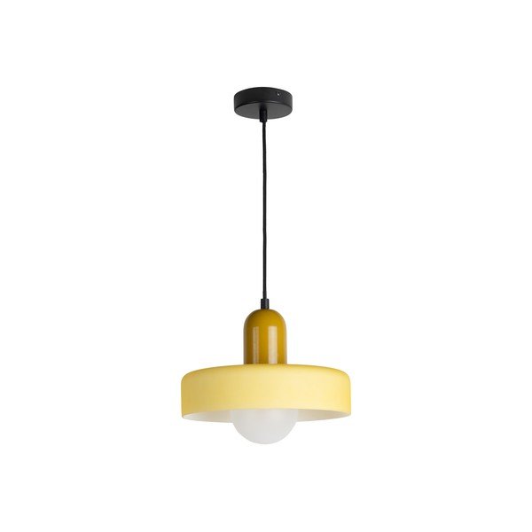 Geltonos spalvos kabantis šviestuvas ø 25 cm Opaco Grato – Leitmotiv-image-2