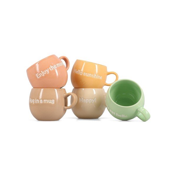 Smėlio spalvos iš molio puodelis 420 ml Muggies – Salt&Pepper-image-4