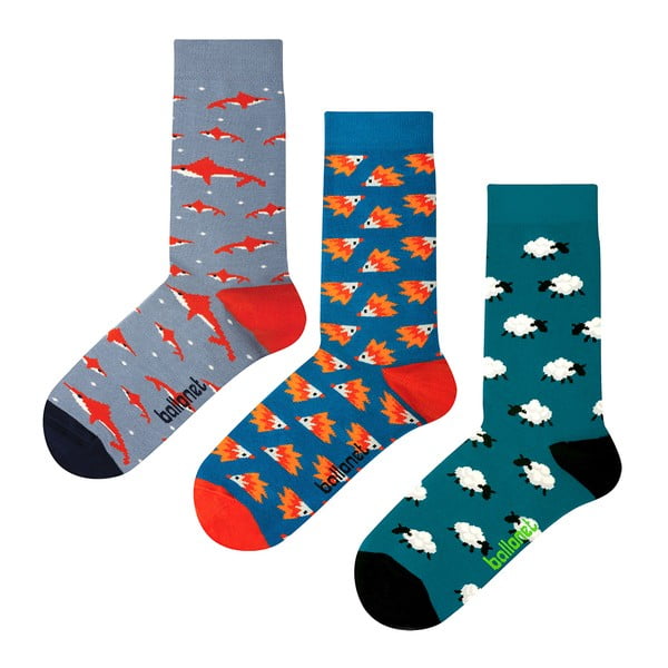 3 porų kojinių rinkinys Ballonet Socks Naujoviškos gyvūnų kojinės dovanų dėžutėje, 36-40 dydis