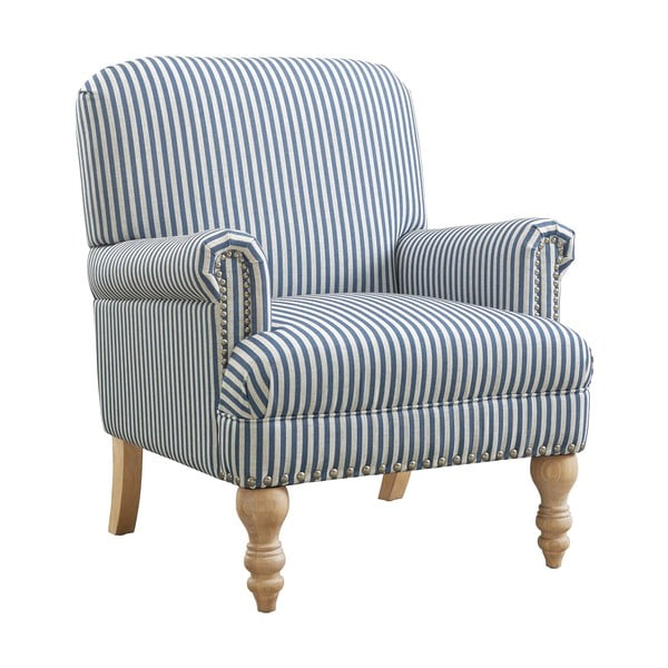 Iš lino krėslas mėlynos spalvos Jaya – Støraa