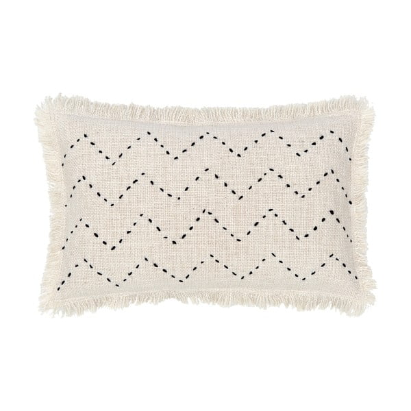 Smėlio spalvos medvilninis dekoratyvinis pagalvės užvalkalas Westwing Collection Heli, 30 x 50 cm