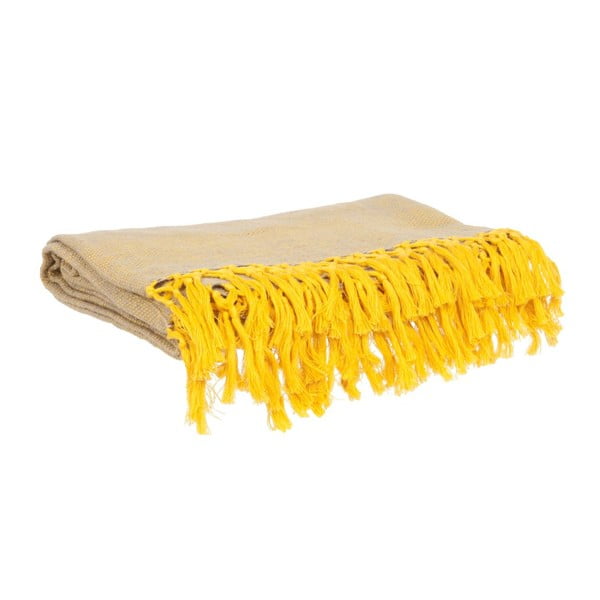 Antklodė "Weaved Raster Yellow", 170x130 cm