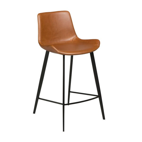 Šviesiai ruda odinė baro kėdė DAN-FORM Denmark Hype