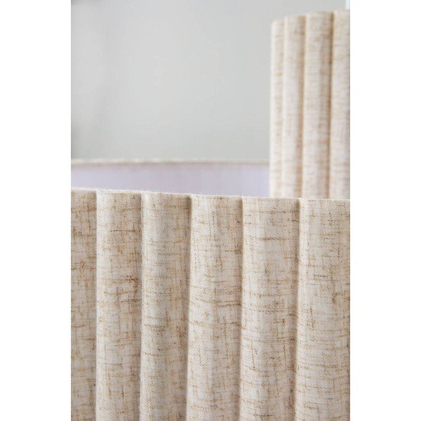 Smėlio spalvos iš lino kabantis šviestuvas ø 60 cm Alina – Jotex-image-4