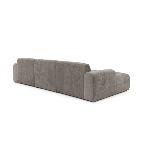 Pilkos spalvos kampinė sofa („U“ formos/su gultu) Melva – Ropez-image-4