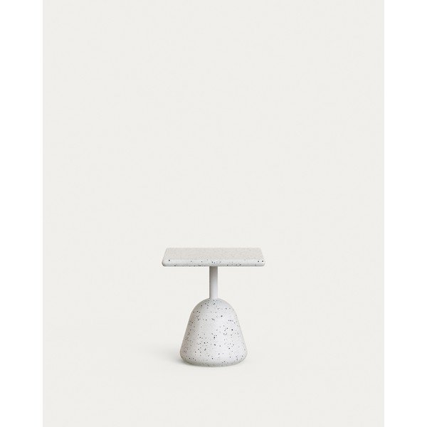 Sodo kavos staliukas su terrazzo stalviršiu 44x44 cm Saura – Kave Home-image-2