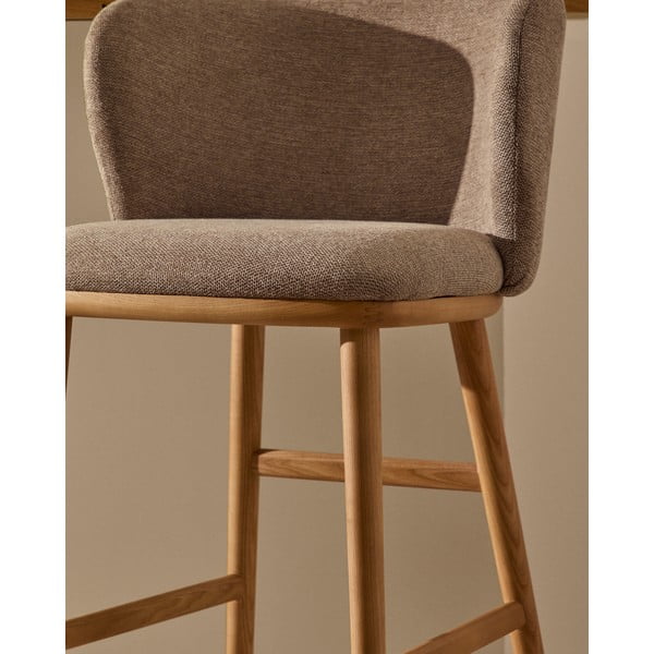 Baro taburetė šviesiai rudos spalvos (sėdynės aukštis 65 cm) Ciselia – Kave Home-image-2